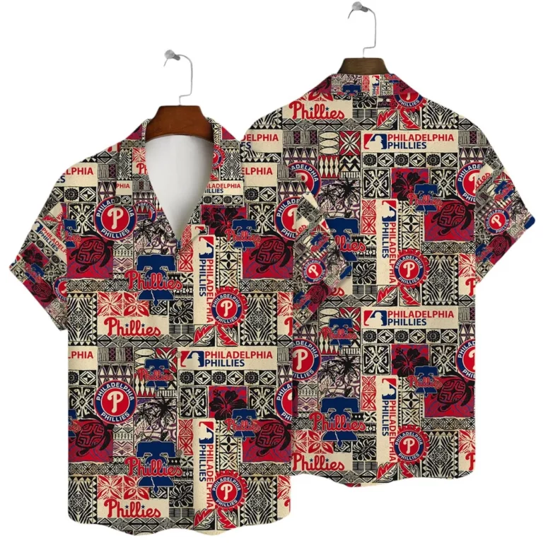 Philadelphia Phillies Retro Patchwork Hawaiian Shirt