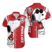 Philadelphia Phillies Snoopy Classic Hawaiian Shirt - TeeAloha