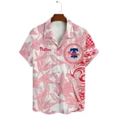 Philadelphia Phillies Tribal Pattern Custom Hawaiian Shirt Front - TeeAloha