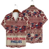 Philadelphia Phillies Tropical Floral Hawaiian Shirt - TeeAloha