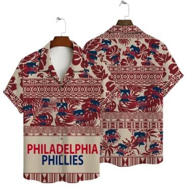 Philadelphia Phillies Tropical Floral Hawaiian Shirt