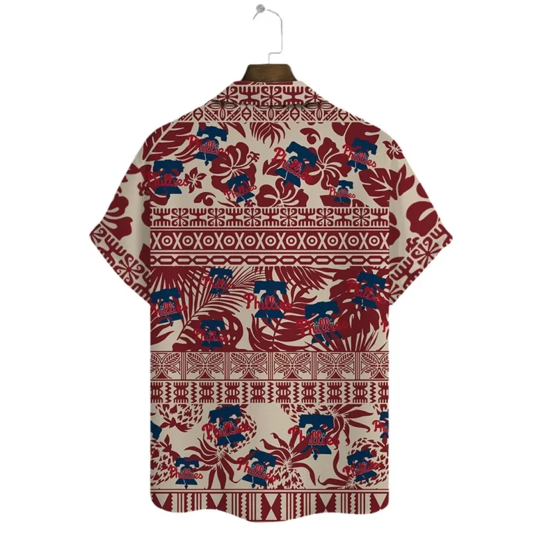 Philadelphia Phillies Tropical Floral Hawaiian Shirt