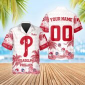 Philadelphia Phillies Tropical Logo Hawaiian Shirt - TeeAloha