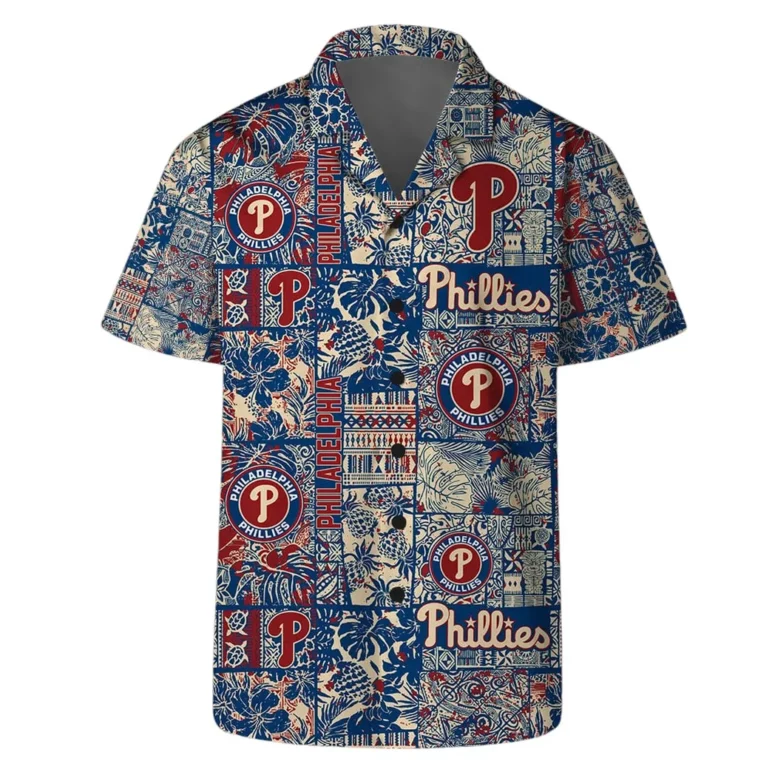 Philadelphia Phillies Vintage Floral Pattern Hawaiian Shirt