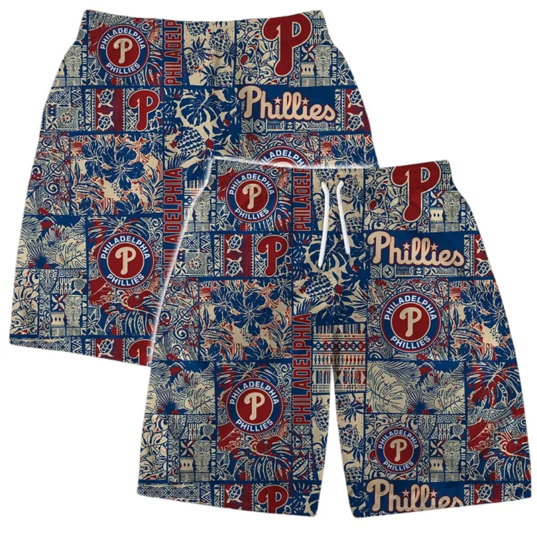 Philadelphia Phillies Vintage Floral Pattern Hawaiian Shirt