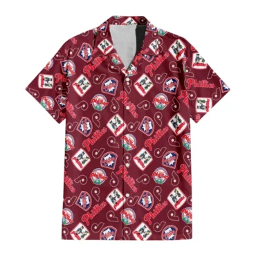 Philadelphia Phillies Vintage Patch Hawaiian Shirt