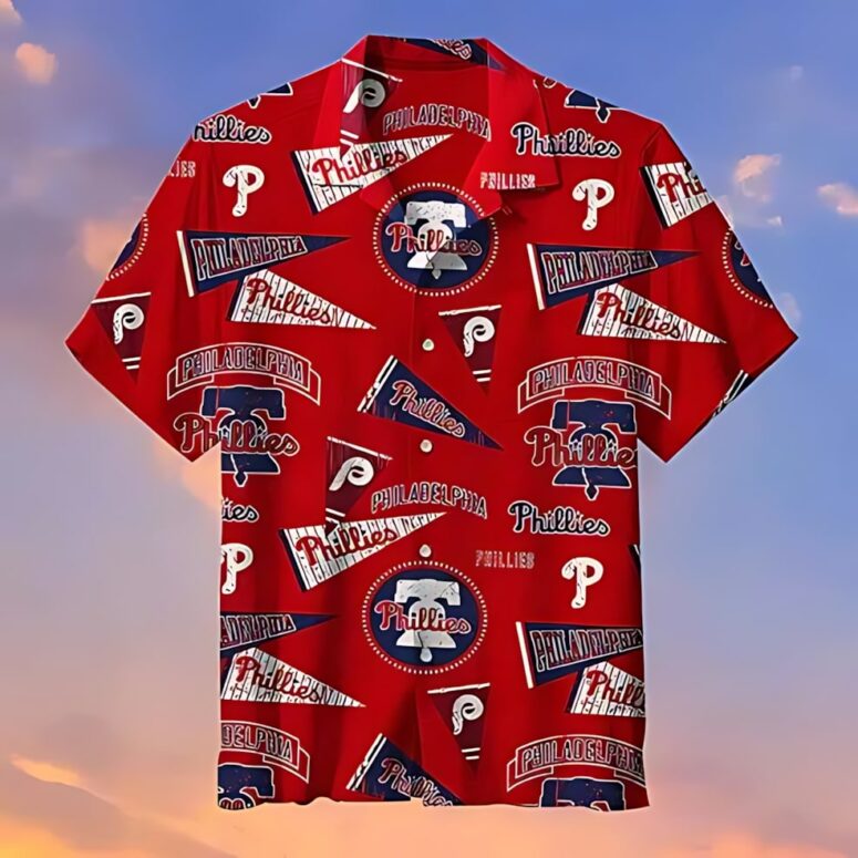 Philadelphia Phillies Vintage Pennant Hawaiian Shirt