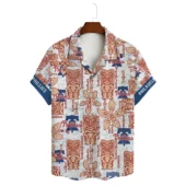 Philadelphia Phillies Vintage Tiki Hawaiian Shirt Front - TeeAloha