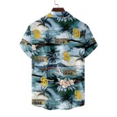 San Diego Padres Coastal Classic Hawaiian Shirt Back - TeeAloha