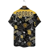 San Diego Padres Coastal Icons Hawaiian Shirt Back - TeeAloha