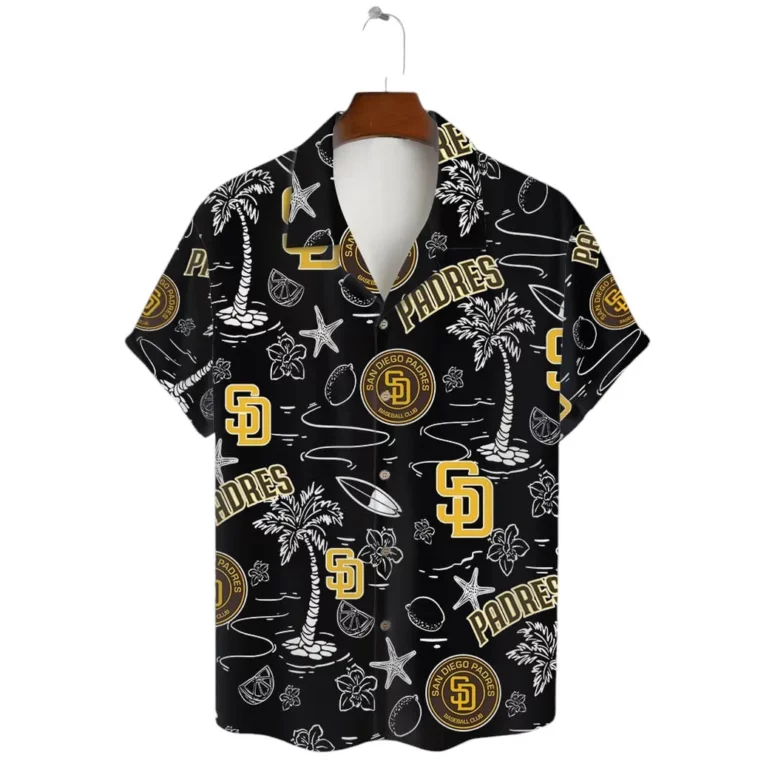 San Diego Padres Coastal Icons Hawaiian Shirt