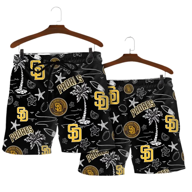 San Diego Padres Coastal Icons Hawaiian Shirt