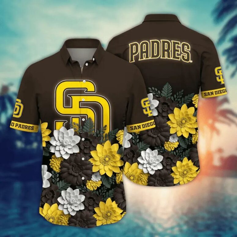 San Diego Padres Floral Pride Hawaiian Shirt