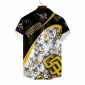 San Diego Padres Island Fusion Hawaiian Shirts Back - TeeAloha