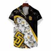 San Diego Padres Island Fusion Hawaiian Shirts Front - TeeAloha