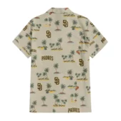 San Diego Padres Island Palms Hawaiian Shirt Back - TeeAloha