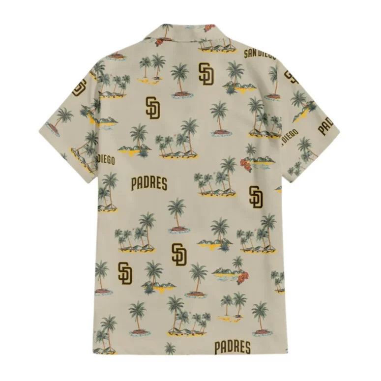 San Diego Padres Island Palms Hawaiian Shirt