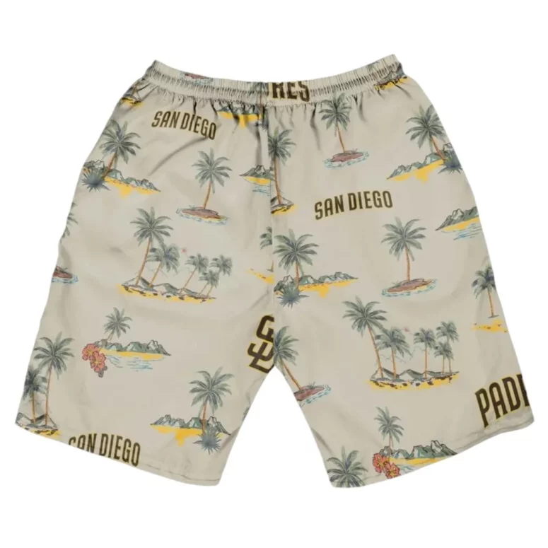 San Diego Padres Island Palms Hawaiian Shirt