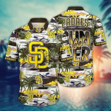 San Diego Padres Island Vibes Hawaiian Shirt