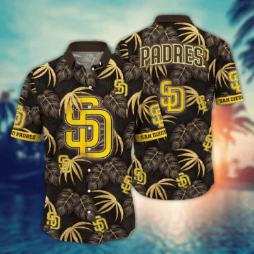 San Diego Padres Midnight Tropics Hawaiian Shirt