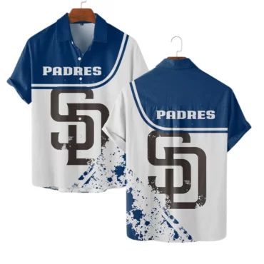 San Diego Padres Modern Splash Hawaiian Shirt