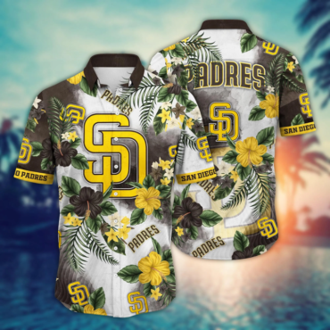 San Diego Padres Paradise Bloom Hawaiian Shirt