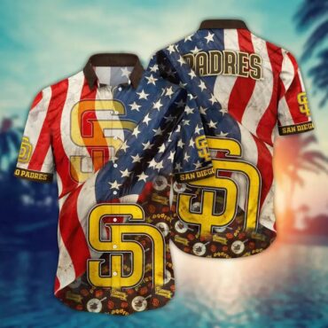 San Diego Padres Patriotic Pride Hawaiian Shirt