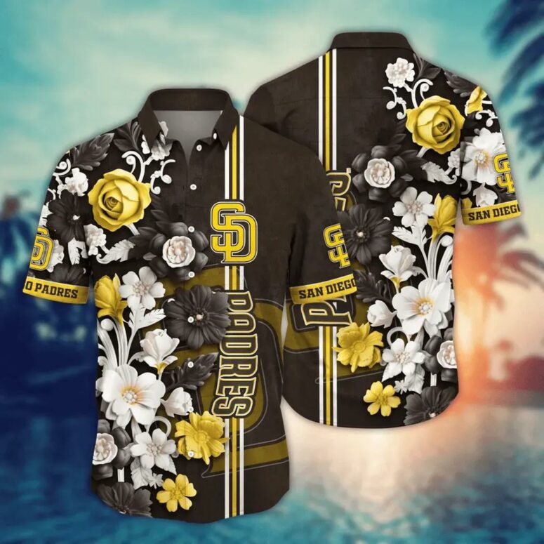 San Diego Padres Regal Blossom Hawaiian Shirt