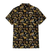 San Diego Padres Retro Banner Hawaiian Shirt Back - TeeAloha