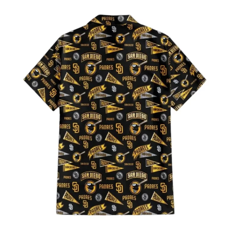 San Diego Padres Retro Banner Hawaiian Shirt