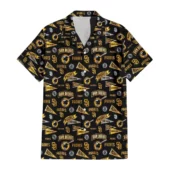 San Diego Padres Retro Banner Hawaiian Shirt Front - TeeAloha