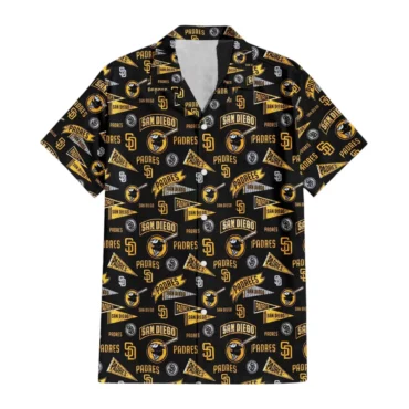 San Diego Padres Retro Banner Hawaiian Shirt