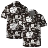 San Diego Padres Sketch Play Hawaiian Shirt - TeeAloha