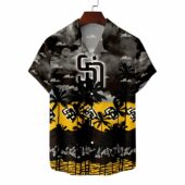 San Diego Padres Stormy Sunset Hawaiian Shirt Front - TeeAloha