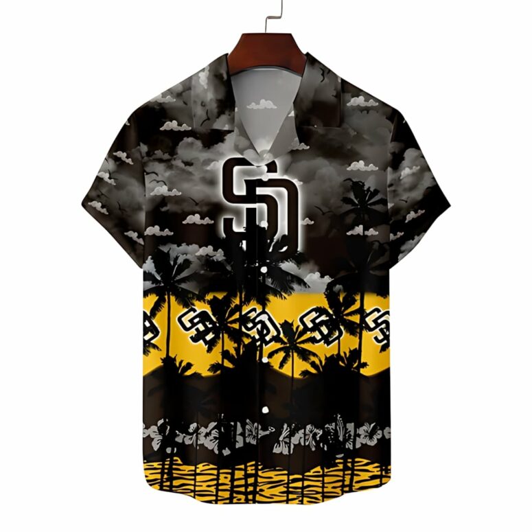 San Diego Padres Stormy Sunset Hawaiian Shirt