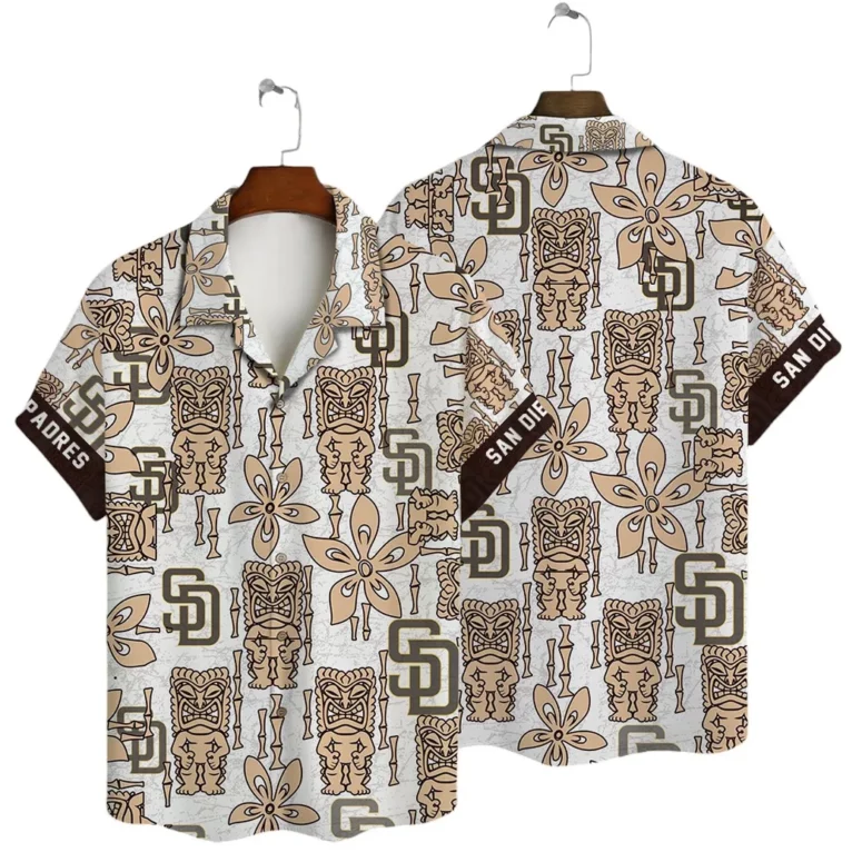 San Diego Padres Tiki Tropics Hawaiian Shirt