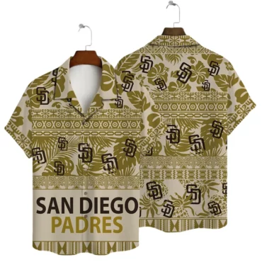 San Diego Padres Tribal Breeze Hawaiian Shirt