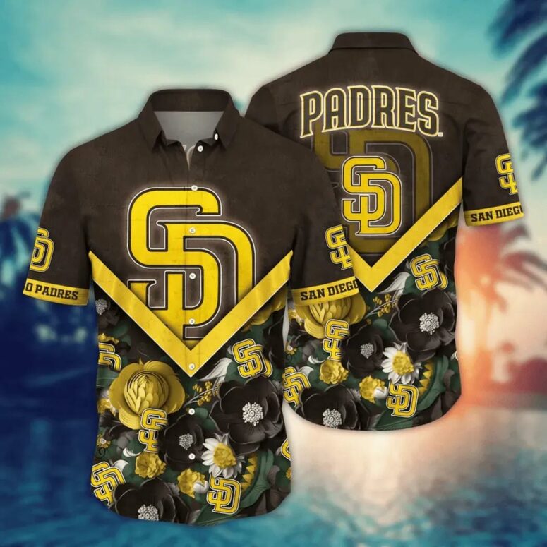 San Diego Padres Tropical Bloom Hawaiian Shirt