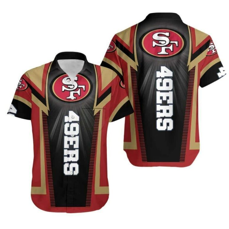 San Francisco 49ers Bold Impact Hawaiian Shirt