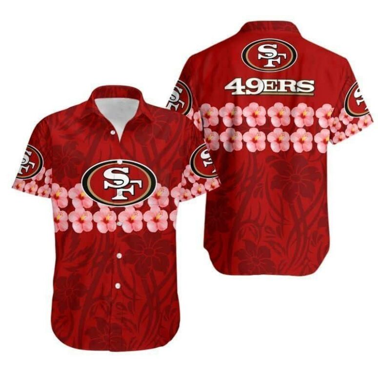 San Francisco 49ers Christmas Holiday Hawaiian Shirt