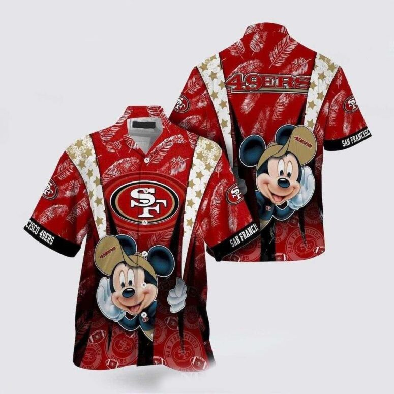 San Francisco 49ers Mickey’s Tropical Touchdown Hawaiian Shirt