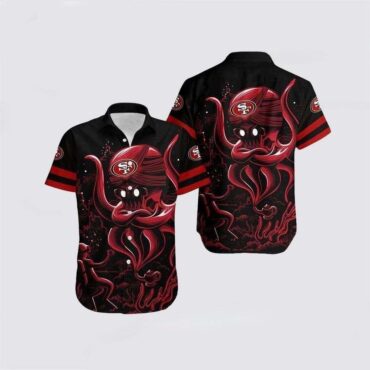 San Francisco 49ers Octopus Monster Hawaiian Shirt