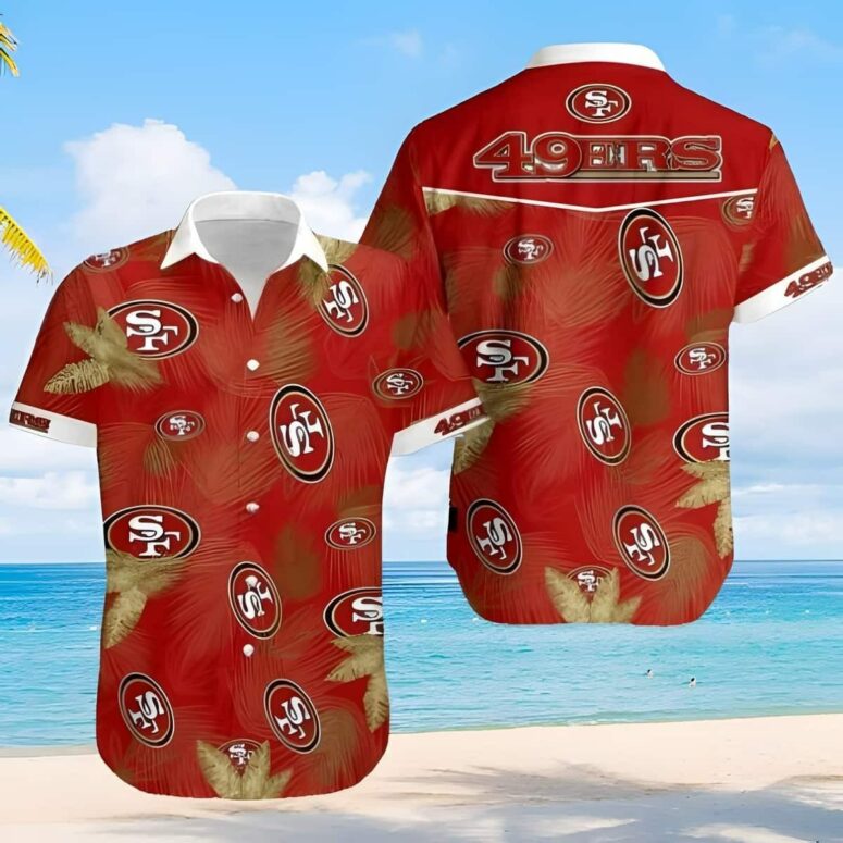 San Francisco 49ers Palm Breeze Hawaiian Shirt