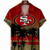 San Francisco 49ers Sunset Palms Tree Hawaiian Shirt - TeeAloha