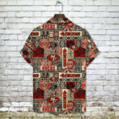 San Francisco 49ers Tribal Heritage Hawaiian Shirt Back - TeeAloha