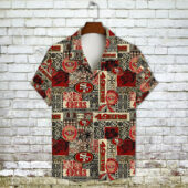 San Francisco 49ers Tribal Heritage Hawaiian Shirt Front - TeeAloha