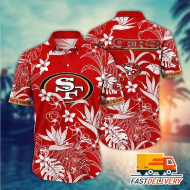 San Francisco 49ers Tropical Spirit Hawaiian Shirt