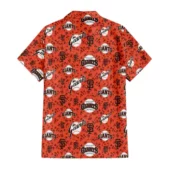 San Francisco Giants All Over Logo Hawaiian Shirt Back - TeeAloha