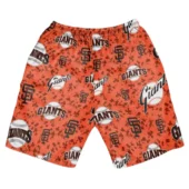 San Francisco Giants All Over Logo Hawaiian Short Back - TeeAloha