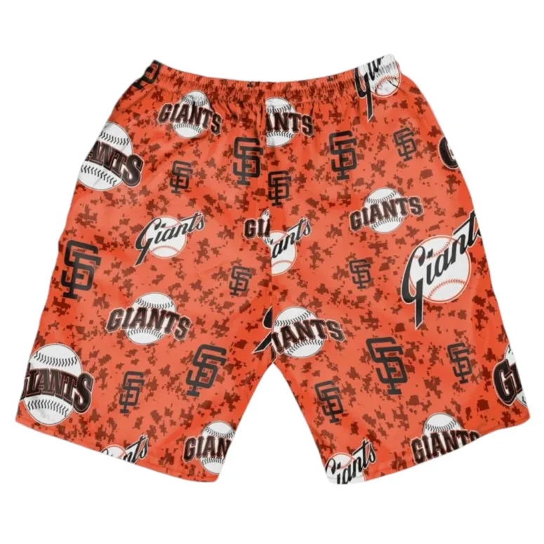 San Francisco Giants All-Over Logo Hawaiian Shirt